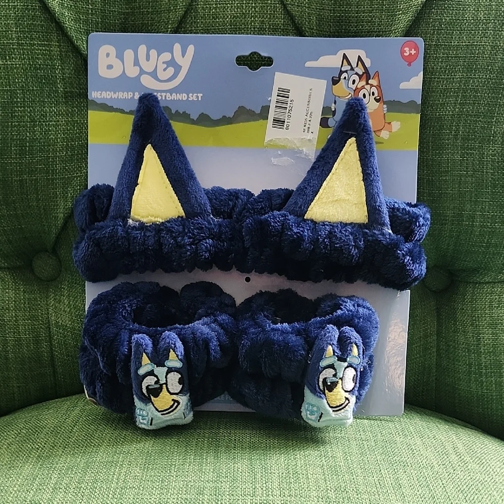 Disney Bluey Plush Headband and Wristband Set